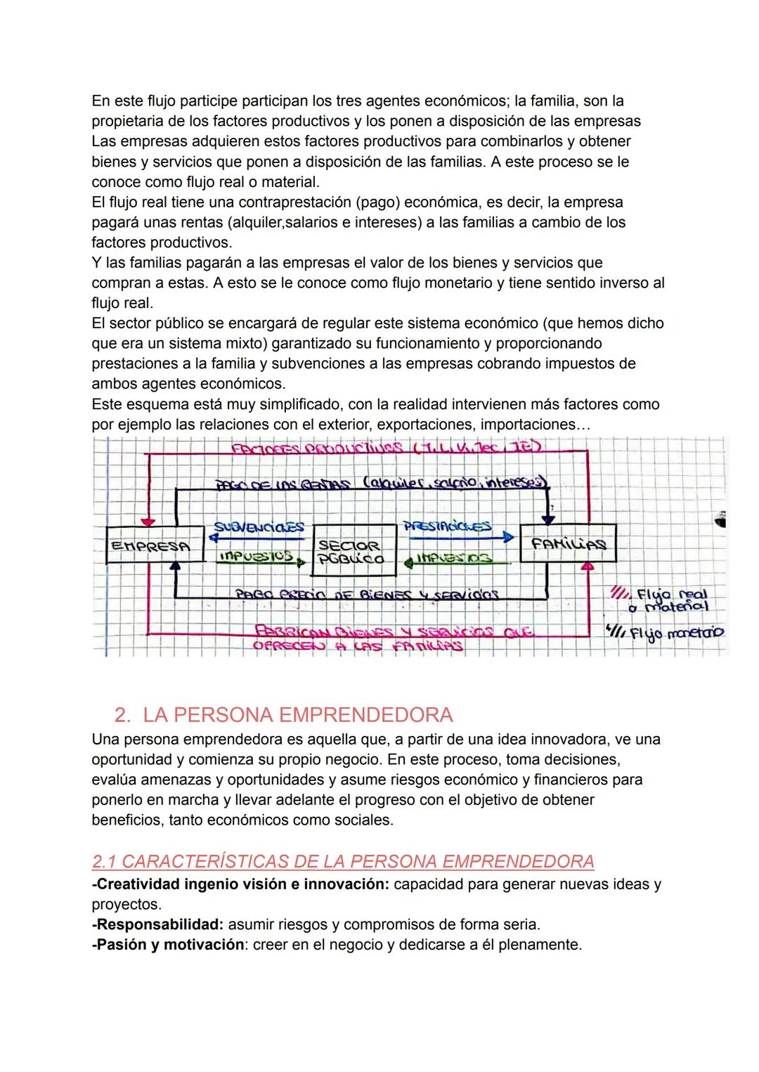 # TEMA 1
EMPRENDIMIENTO Y EL EMPRENDEDOR
1. LA ACTIVIDAD ECONÓMICA Y SUS AGENTES
La economía se encarga de estudiar cómo las personas ges