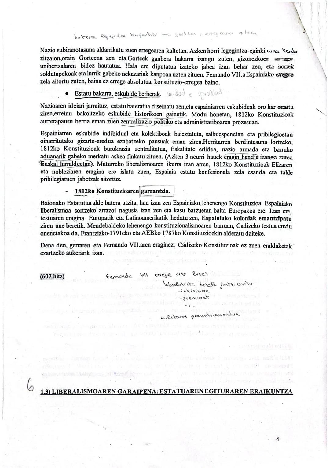# 1.GAIA: ANTZINAKO ERREGIMENAREN KRISIA ETA ESTATU
LIBERALAREN ERAIKUNTZA (1808-1876)
# 1.1) INDEPENDENTZIA GERRA ETA JOSE IAREN GOBERNUA: