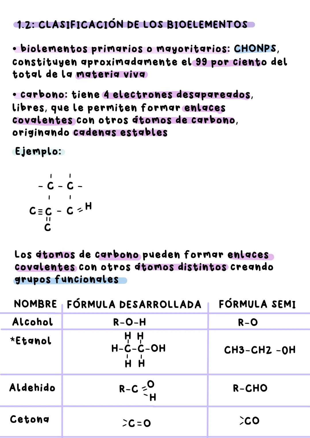 BIOLOGIA # ΤΕΜΑ 1: BIOELEMENTOS
La materia constituyente de los seres vivos esta
compuesta por moléculas.
Estos elementos químicos present