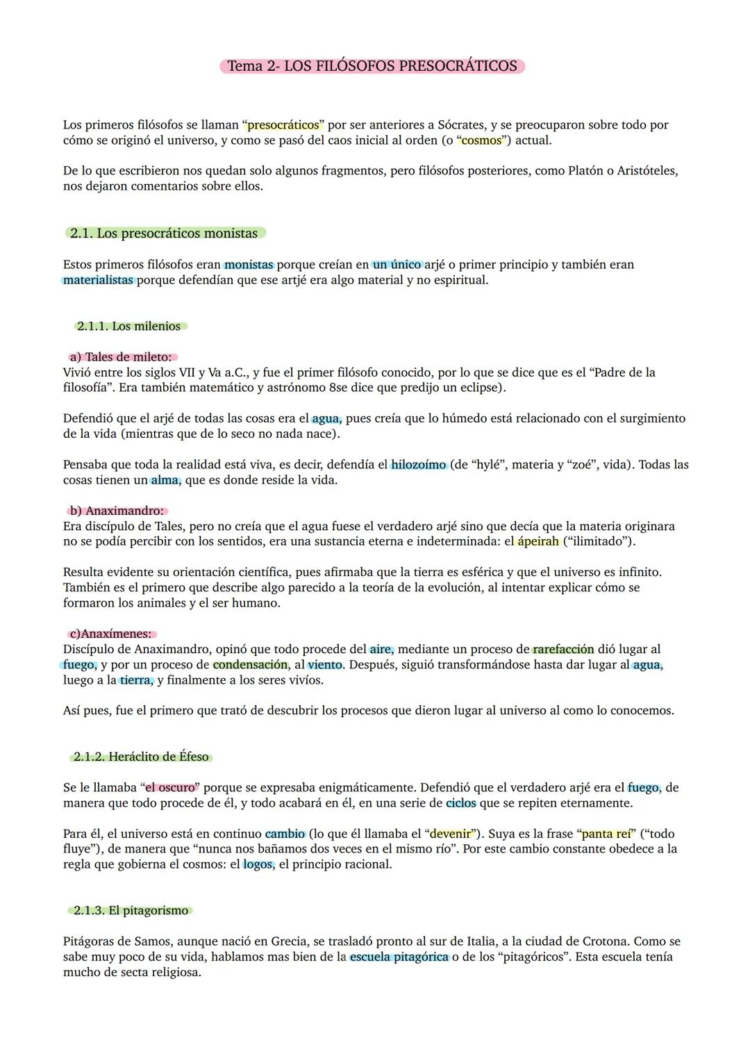 # Tema 1- EL ORIGEN DE LA FILOSOFÍA
1. Grecia, cuna de la filosofía occidental
Varios factores posibilitaron el nacimiento de la filosofía