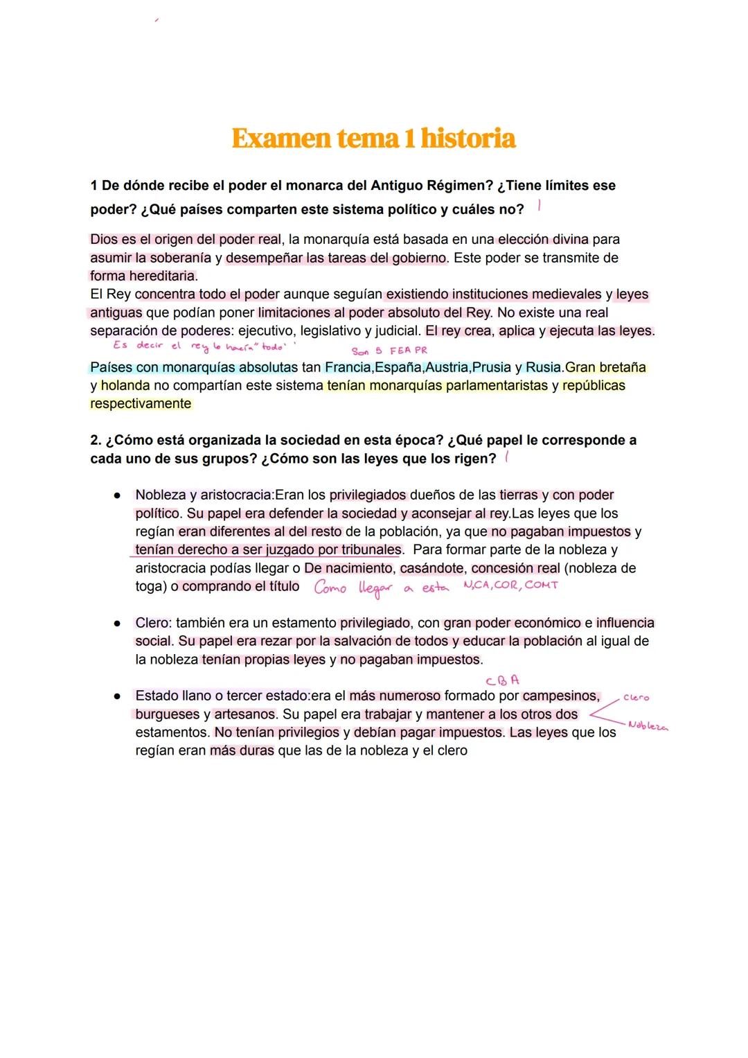 Antiguo regimen y La ilustracion, siglo XVIII