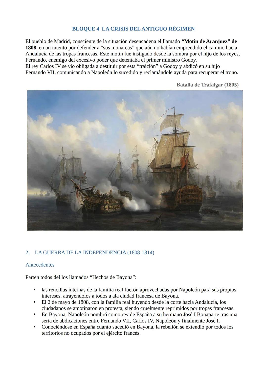 # BLOQUE 4 LA CRISIS DEL ANTIGUO RÉGIMEN
LA CRISIS DEL ANTIGUO RÉGIMEN (1788-1833): LIBERALISMO FRENTE A
ABSOLUTISMO.
TEMARIO QUE INCLUYE