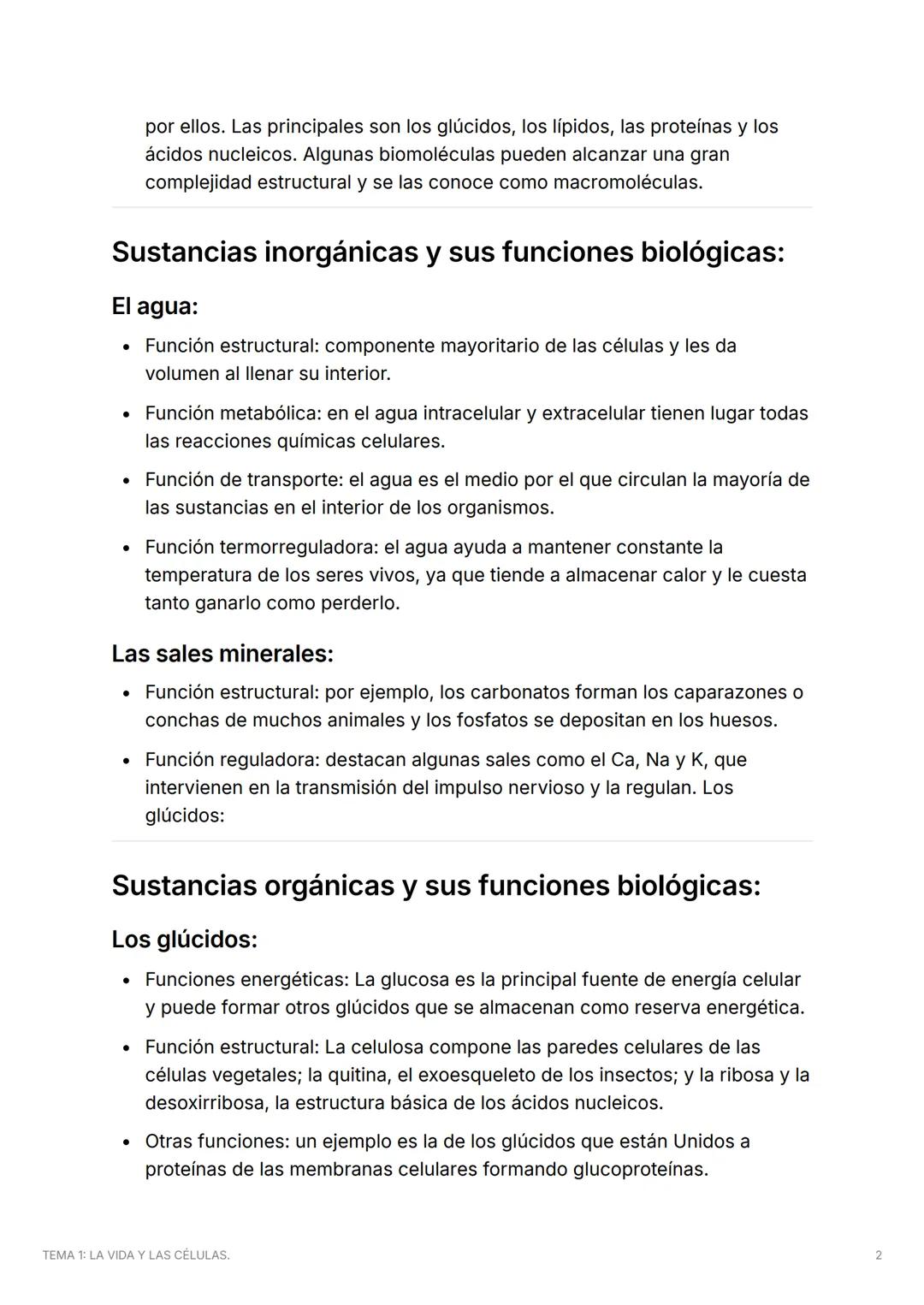 # TEMA 1: LA VIDA Y LAS
# CÉLULAS.
1.¿Qué es un ser vivo y de qué está hecho?
Los seres vivos realizan unas funciones vitales: intercambia