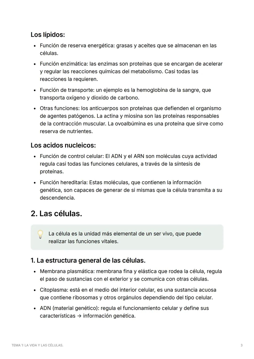 # TEMA 1: LA VIDA Y LAS
# CÉLULAS.
1.¿Qué es un ser vivo y de qué está hecho?
Los seres vivos realizan unas funciones vitales: intercambia