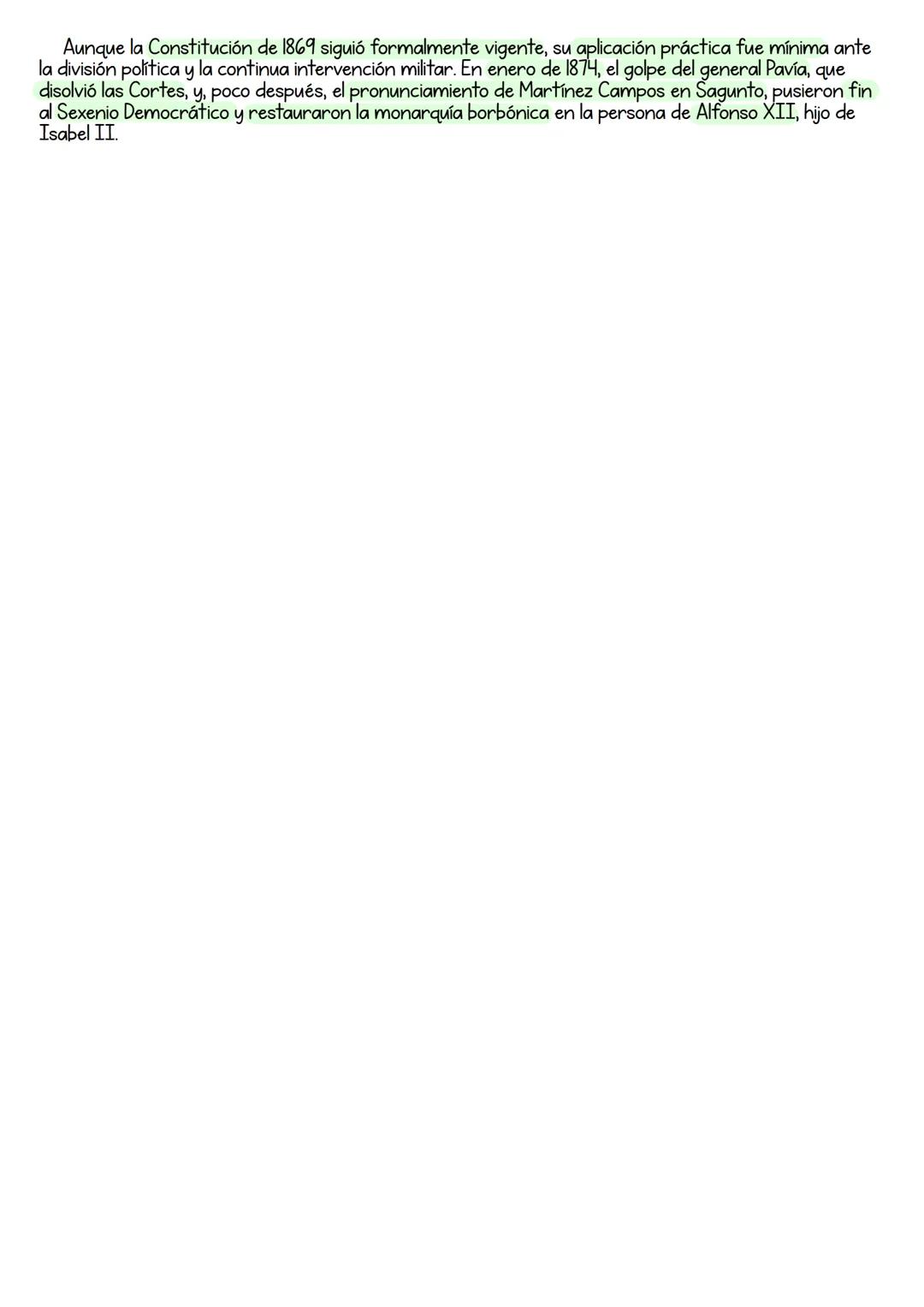 # Tema 3: El Sexenio Democrático
Pacto de Ostende
(1866)
↓
Fin de Isabel II
Revolución de "La Gloriosa" gracias a la sublevación
al mando