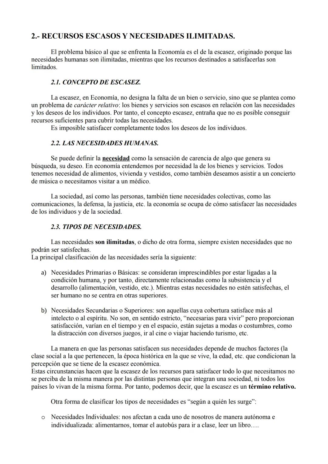 # TEMA 1: LA ECONOMÍA: LA NECESIDAD DE ELEGIR.
1.- ¿QUÉ ES LA ECONOMÍA?
El término economía proviene del griego oikos, que significa "casa