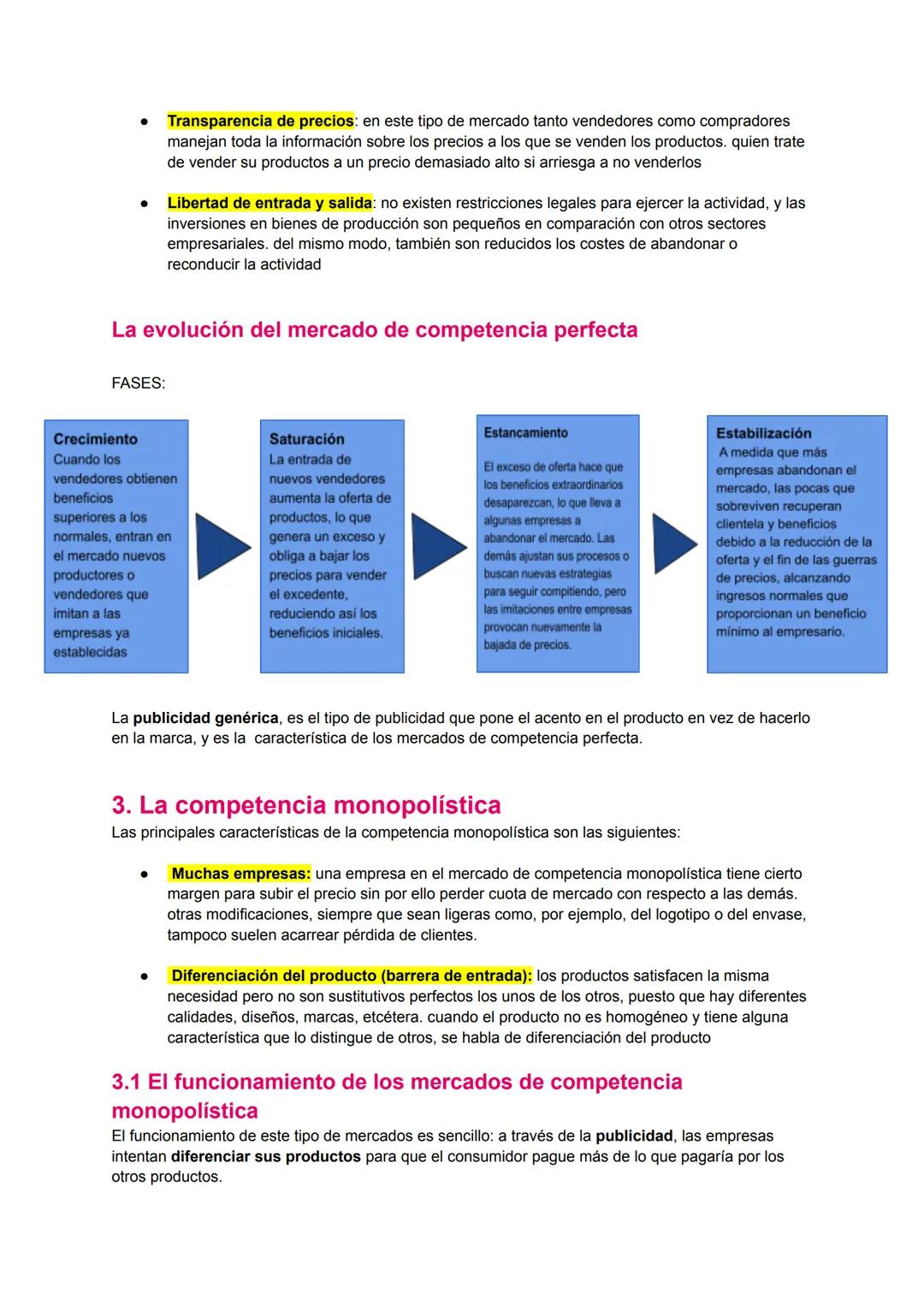 # ΤΕΜΑ 5: ΤΙPOS DE MERCADO
1.El mercado y la competencia
En el mercado de competencia perfecta las empresas son precio-aceptantes y funcio