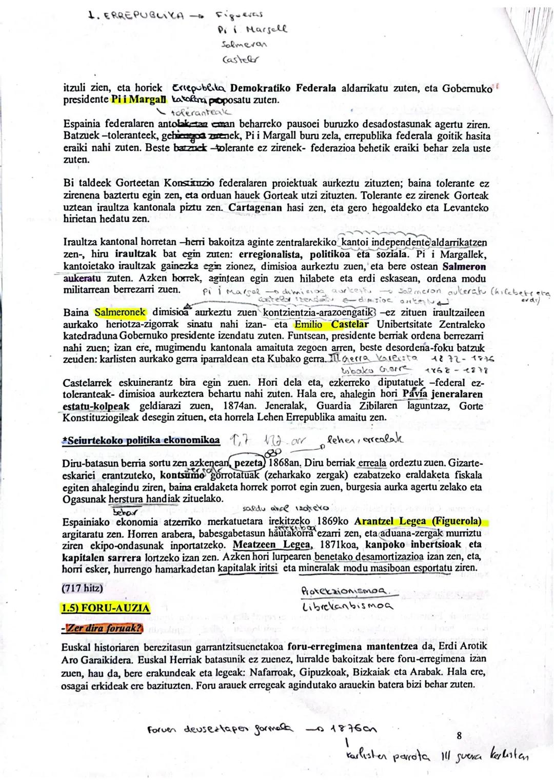 # 1.GAIA: ANTZINAKO ERREGIMENAREN KRISIA ETA ESTATU
LIBERALAREN ERAIKUNTZA (1808-1876)
# 1.1) INDEPENDENTZIA GERRA ETA JOSE IAREN GOBERNUA: