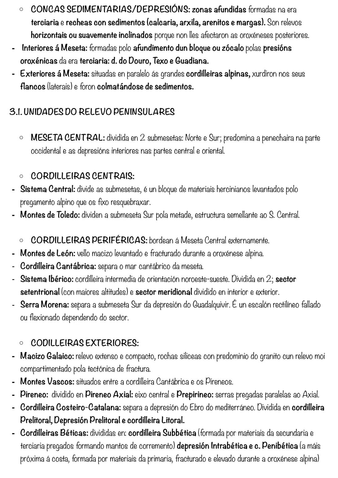 # Tema 1
Geografía # TEMA 1: O RELEVO ESPAÑOL E A DIVERSIDADE
XEOMORFOLÓXICA
1. DELIMITACIÓN E CARACTERÍSTICAS DO ESPAZO XEOGRÁFICO
ESPAÑO