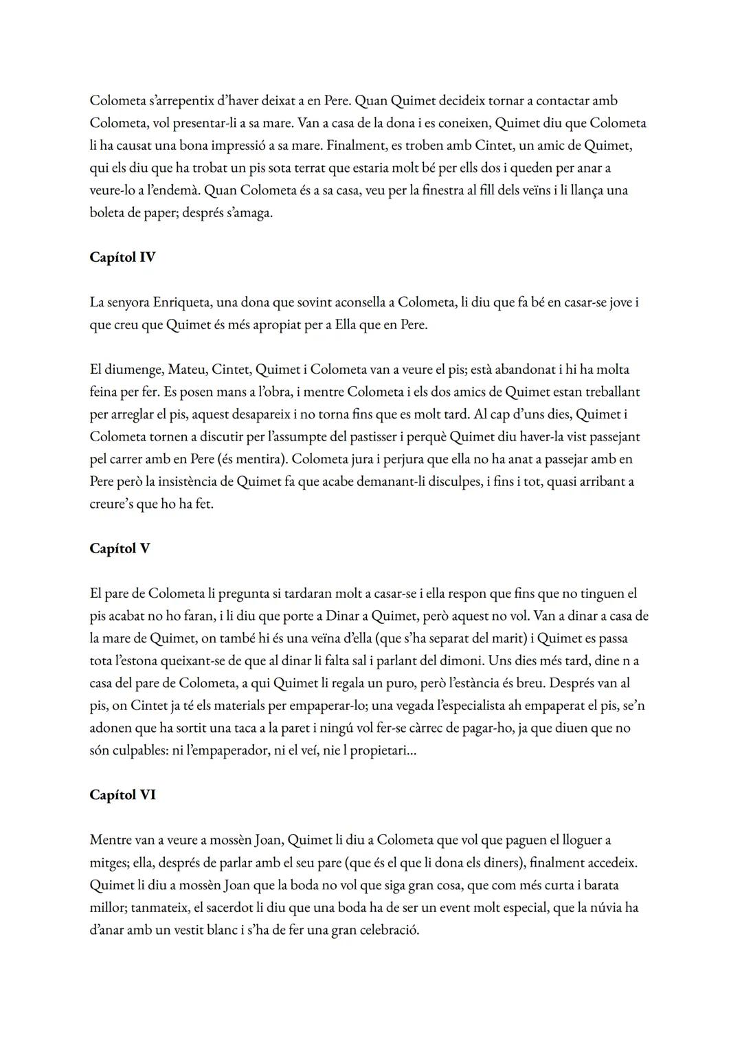 # La plaça del diamant
Mercè Rodoreda
personatges
1. Natàlia/Colometa
2. Quimet
3. Julieta: amiga de Colometa, encarregada de colònies de