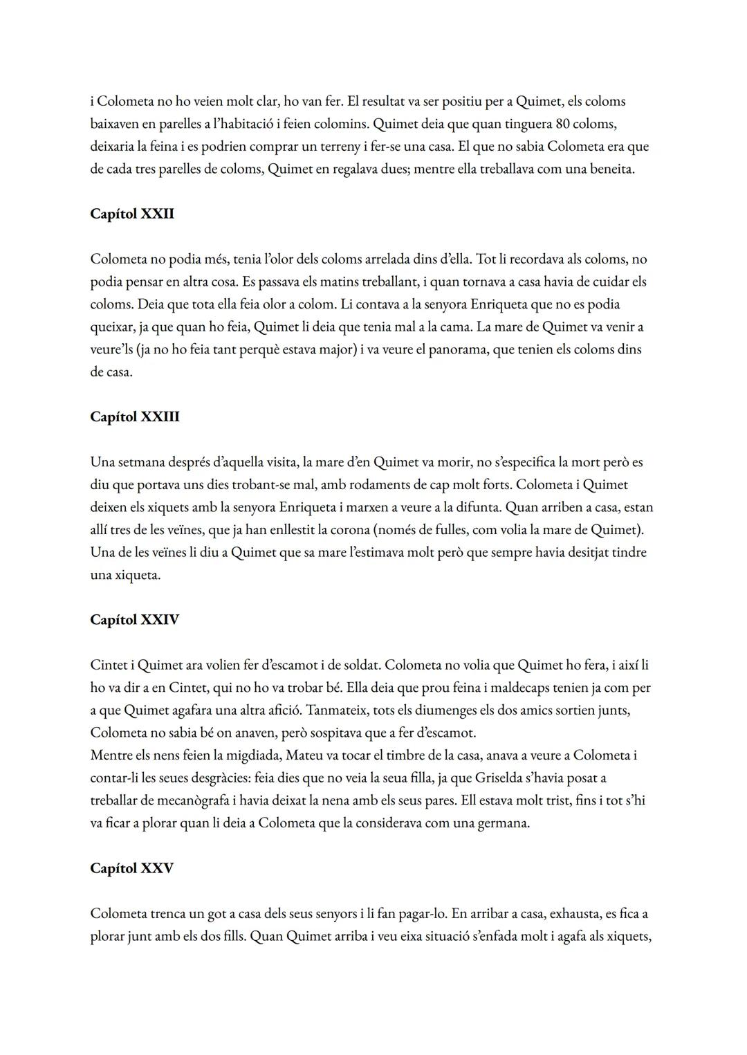 # La plaça del diamant
Mercè Rodoreda
personatges
1. Natàlia/Colometa
2. Quimet
3. Julieta: amiga de Colometa, encarregada de colònies de