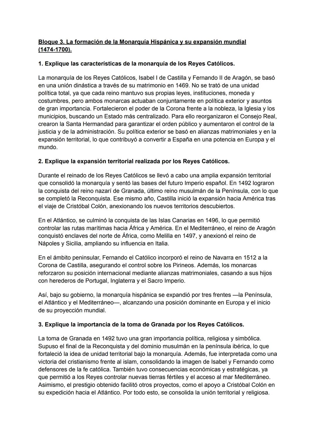 # BLOQUE II: La Edad Media. Tres culturas y un mapa político en constante cambio
(711-1474).
1.Explique las características de la estructur