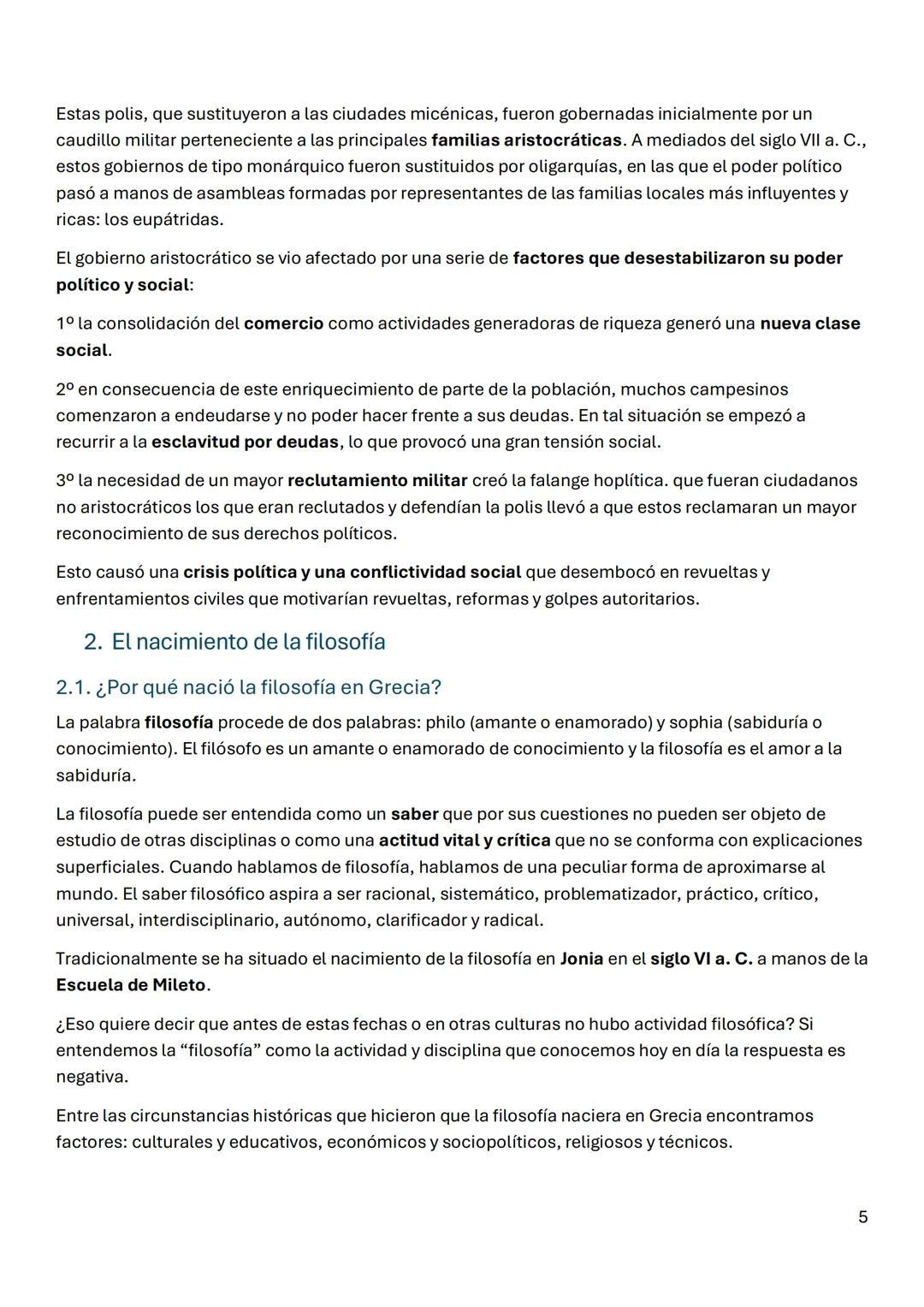 # FILOSOFÍA
Tema 1. Del mito al logos. El origen de la filosofía y los
presocráticos.
1. El pensamiento mítico. Una primera explicación de