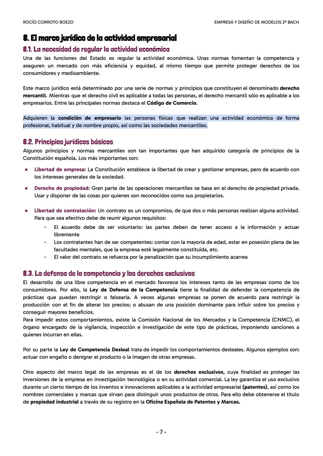 ROCÍO CORROTO BOEZO
EMPRESA Y DISEÑO DE MODELOS 2º BACH
# TEMA 02: CLASES DE EMPRESA Y FORMAS DE EMPRENDIMIENTO
# 1. Criterios de clasific