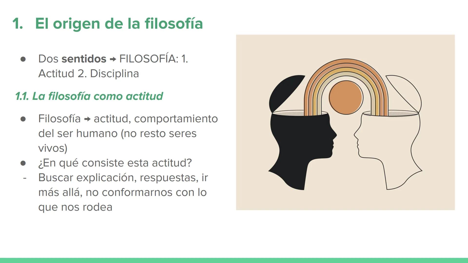 # UD1. INTRODUCCIÓN A LA
FILOSOFÍA
I. EL SABER FILOSÓFICO # ÍNDICE
1. El origen de la filosofía
2. Mito, magia y filosofía
3. Las grandes