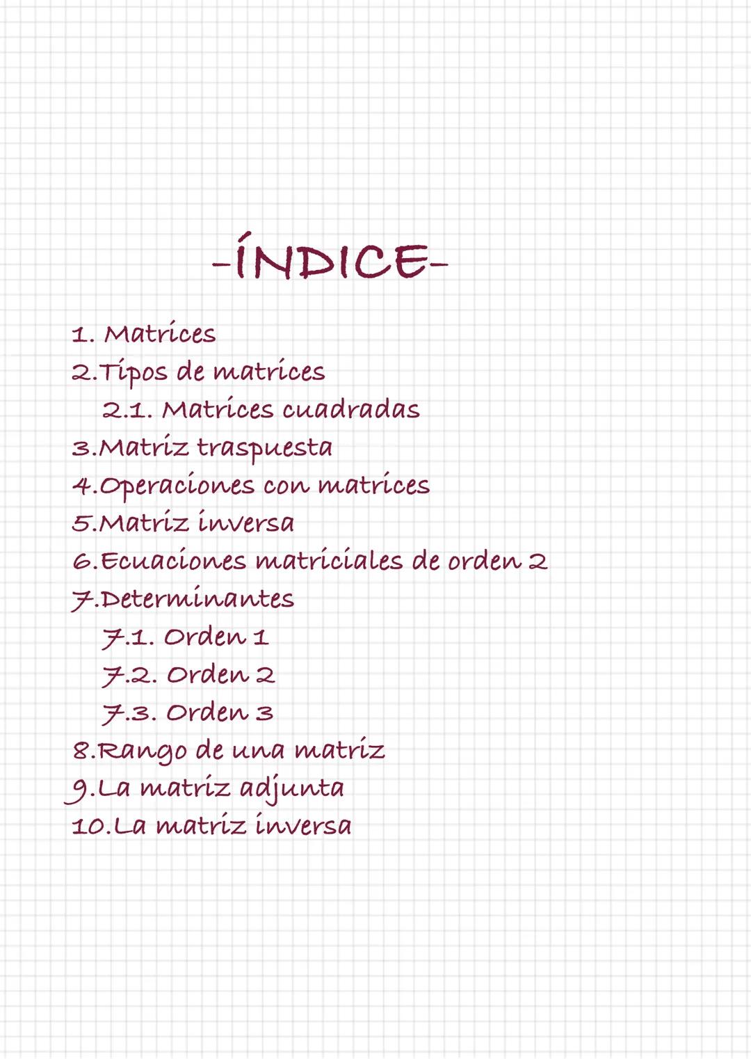 1º TRIMESTRE
TEMA 1:
MATRICES
Curso 2025-2026
2º BACHILLERATO SOCIALES
Apuntes realizados por: Paula Blanco Muñoz Bienvenido/a al tema