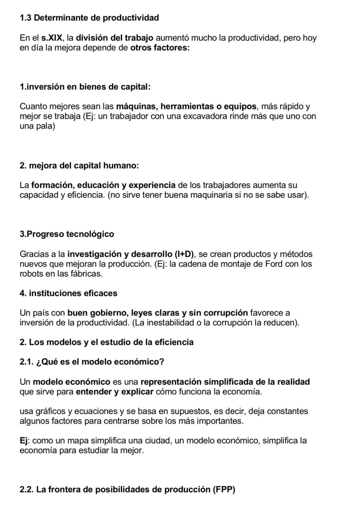 # TEMA 3. LA PRODUCTIVIDAD Y EL CRECIMIENTO ECONÓMICO
1.Eficiencia y productividad
1.1. El proceso de producción
El empresario organiza e