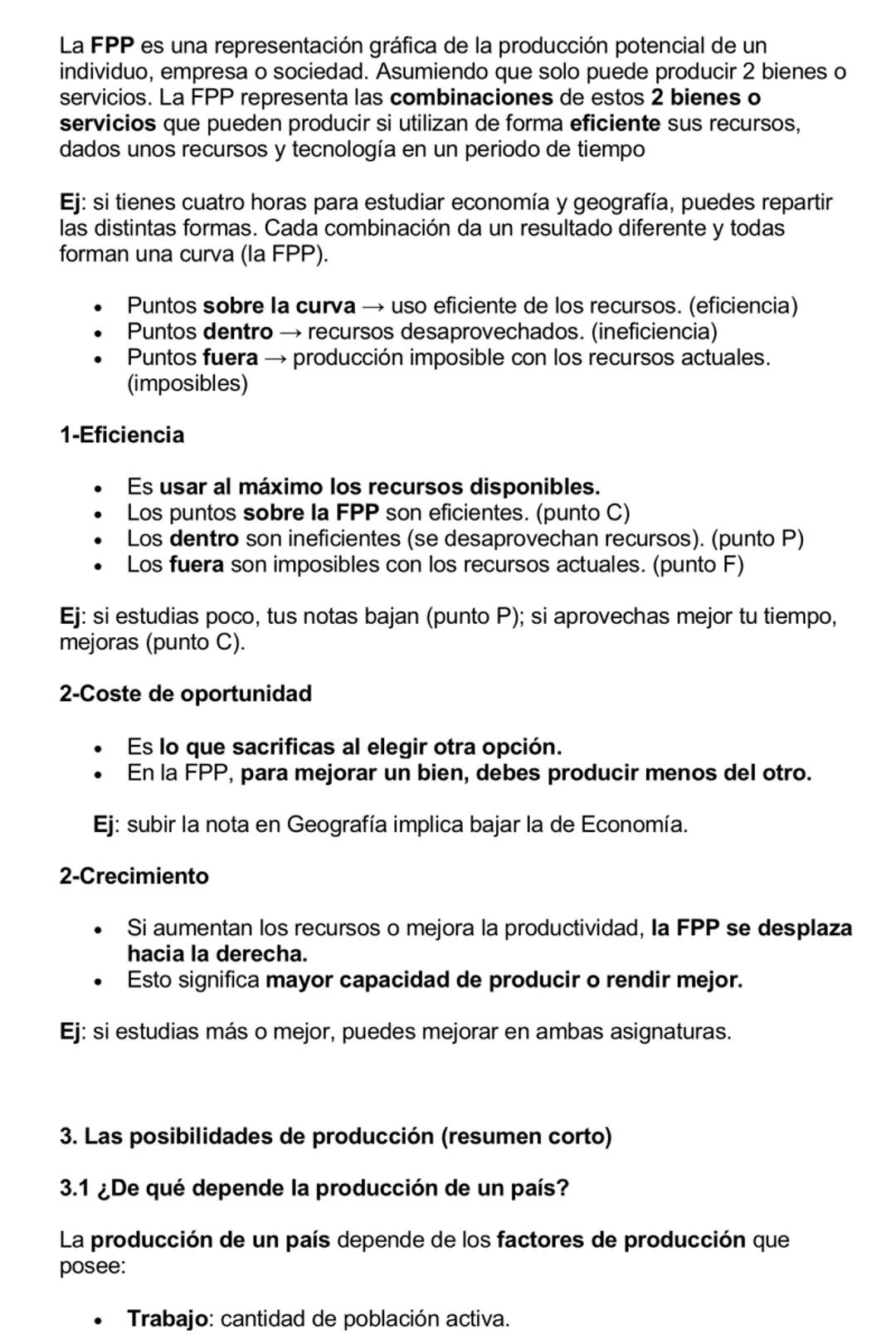 # TEMA 3. LA PRODUCTIVIDAD Y EL CRECIMIENTO ECONÓMICO
1.Eficiencia y productividad
1.1. El proceso de producción
El empresario organiza e