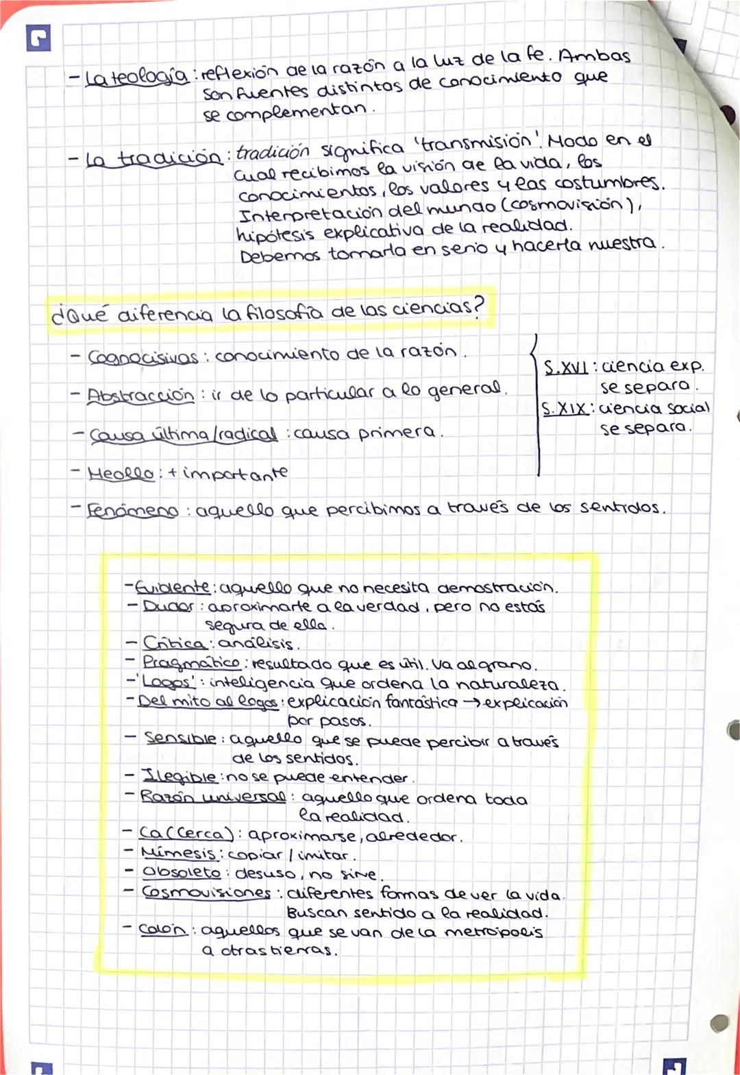 # Filosofia
(amor a la
Sabiduría)
Parcial oct.
- Toda ciencia tiene obieto $\Rightarrow$ lo que se quiere saber/se sabe
método $\Righta