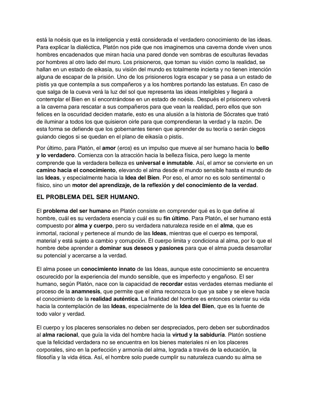 # PLATÓN.
EL PROBLEMA DE LA REALIDAD.
El núcleo central de la filosofía de Platón es la teoría de las ideas que se ve influenciada por
dif