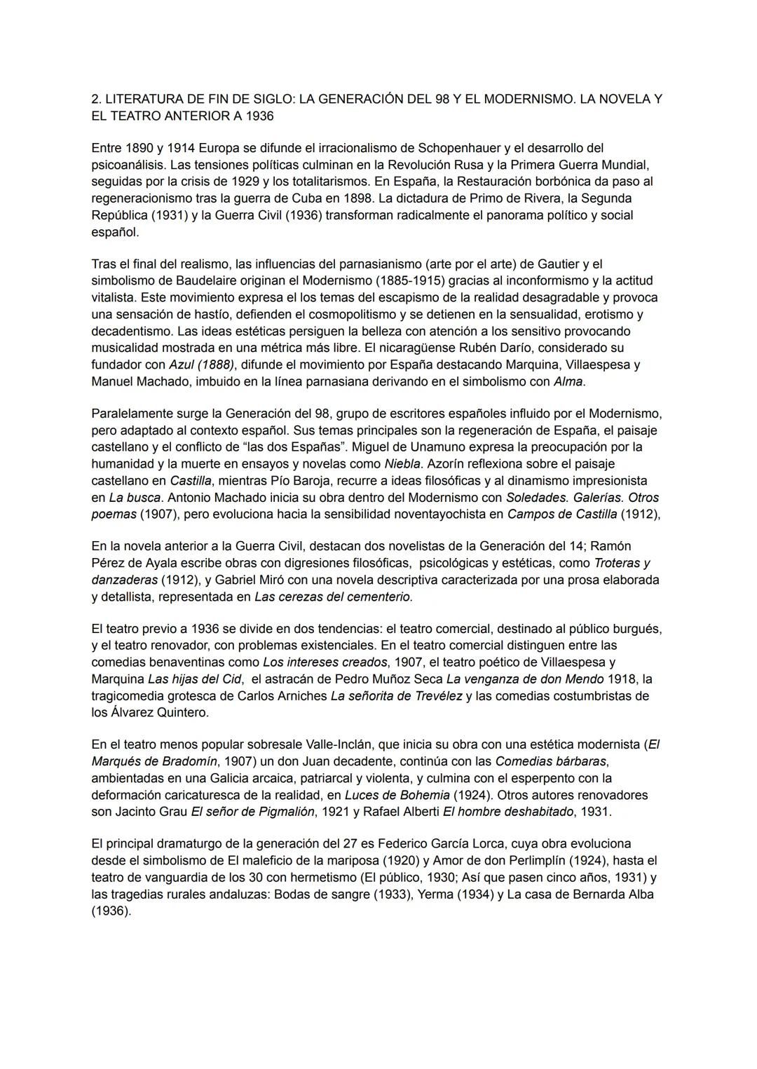 # 1. EL REALISMO Y EL NATURALISMO: LA NOVELA. LA POESÍA Y EL TEATRO EN LA
SEGUNDA MITAD DEL SIGLO XIX
El realismo y el naturalismo surgiero