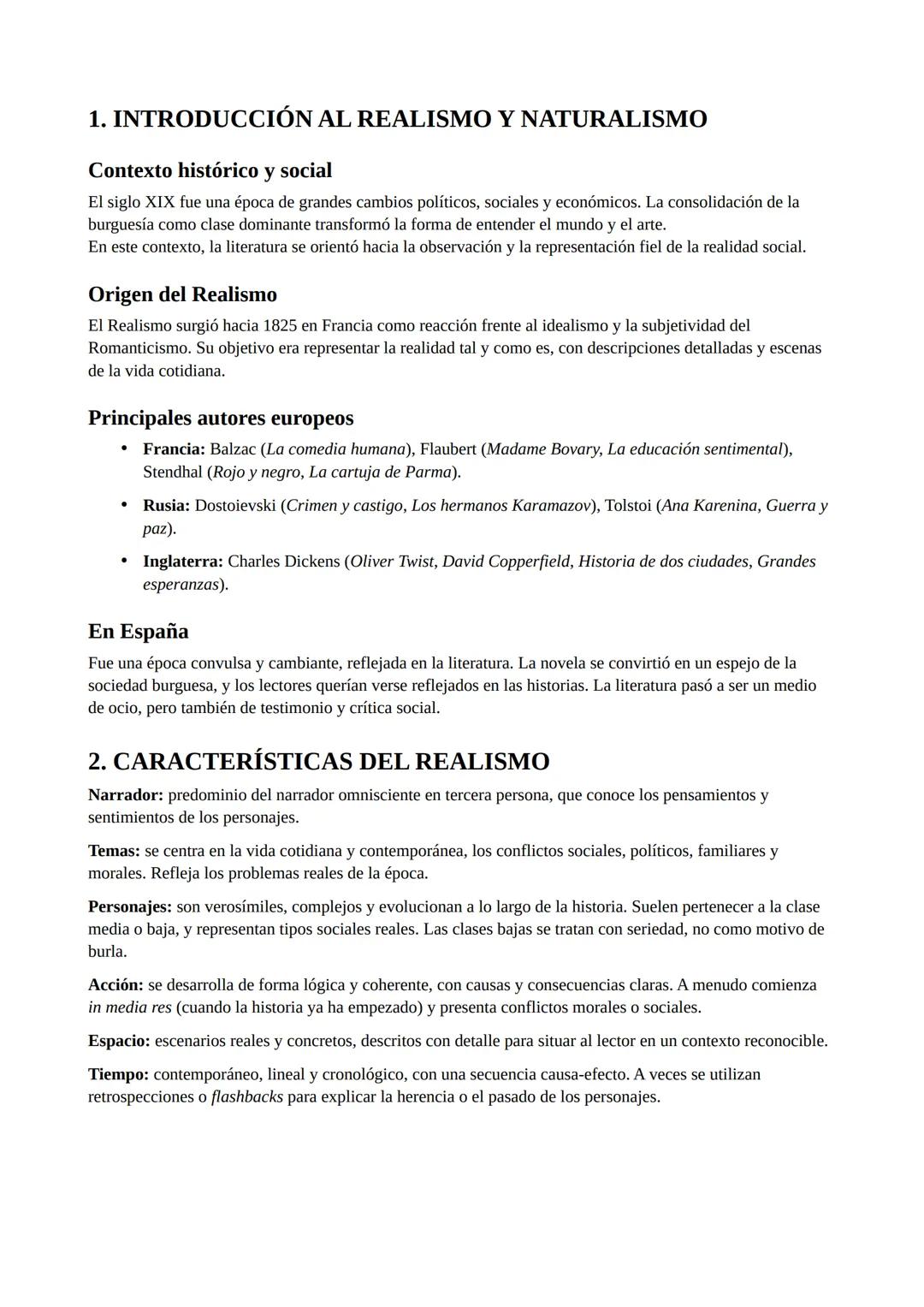 # 1. INTRODUCCIÓN AL REALISMO Y NATURALISMO
Contexto histórico y social
El siglo XIX fue una época de grandes cambios políticos, sociales