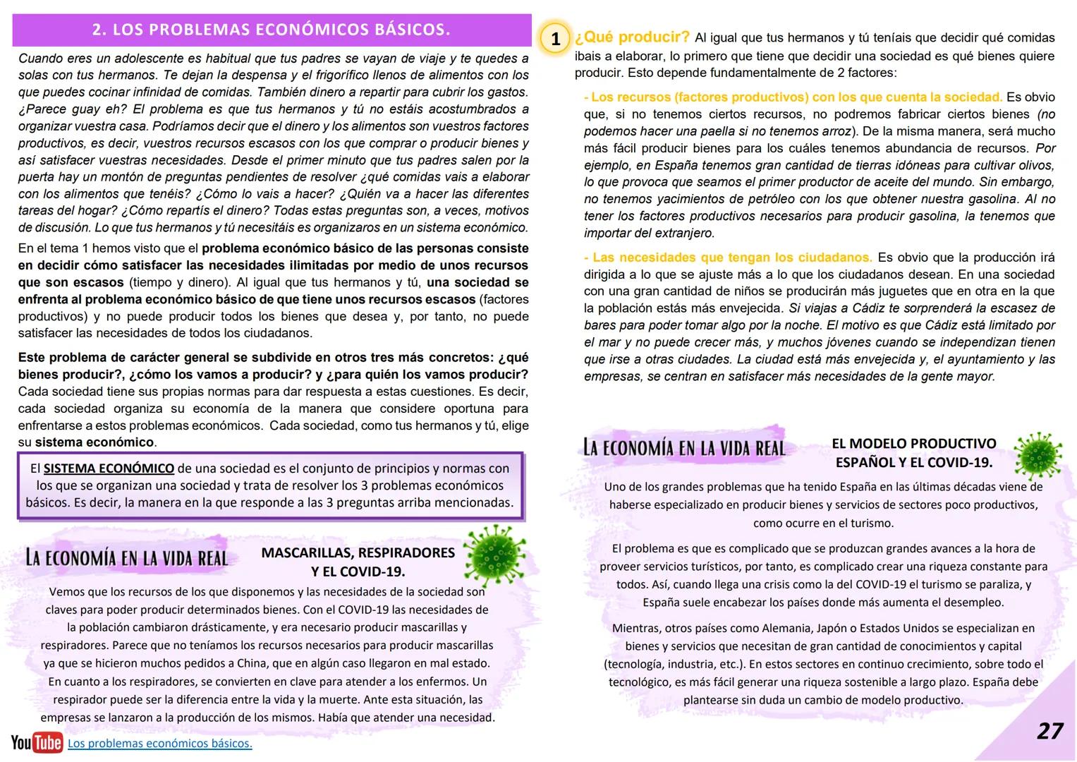# 1. LOS FACTORES PRODUCTIVOS.
Hace unos años unos alumnos montaron una miniempresa en el instituto. La empresa
quería transmitir hábitos d