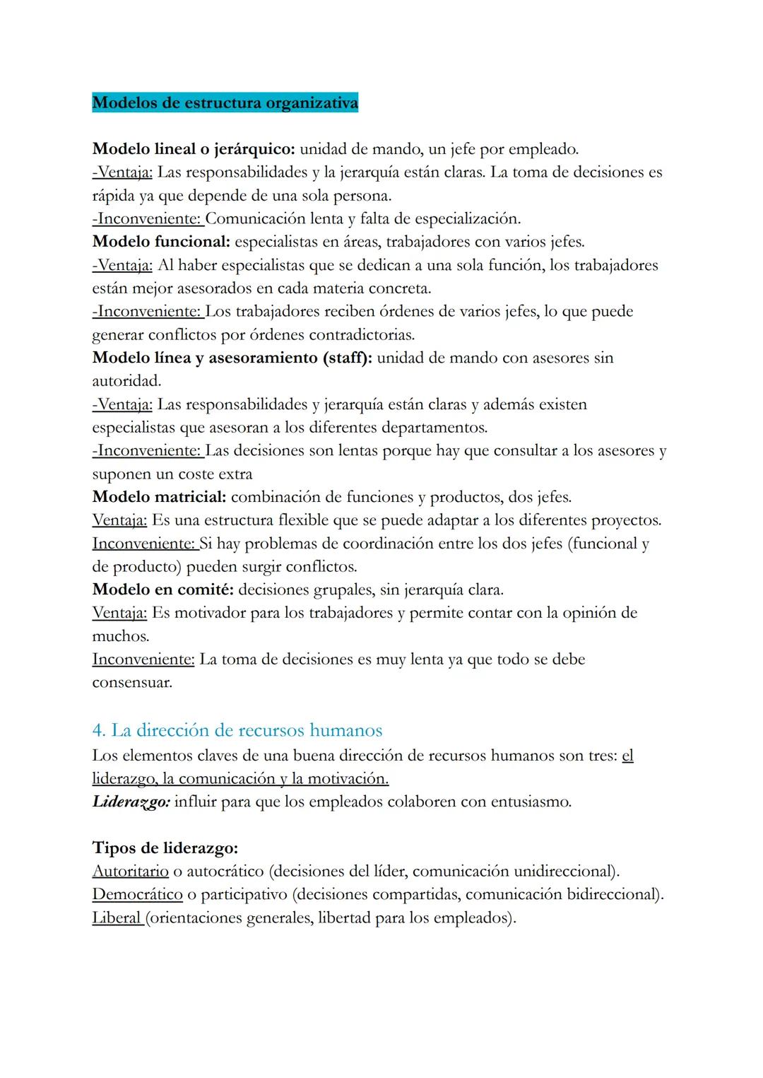 # TEMA 3. ORGANIZACIÓN DE LA EMPRESA Y
MODELO DE NEGOCIO
1.La Administración o Dirección de la empresa
La administración o dirección consi