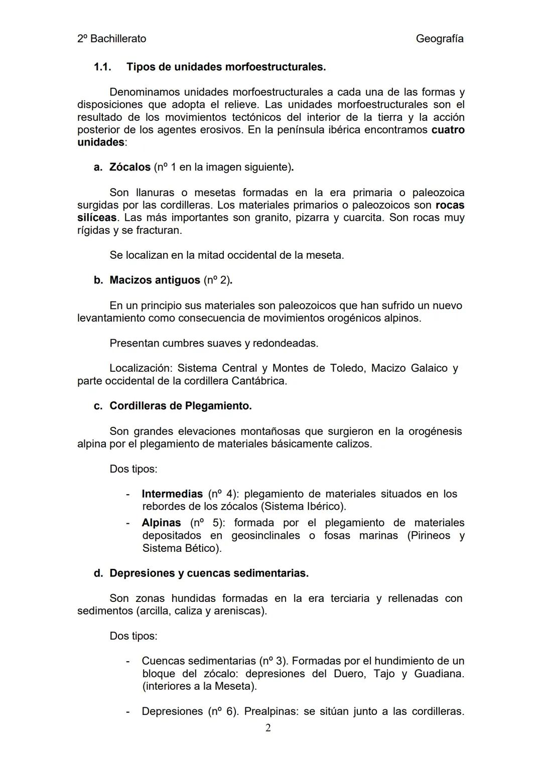 2º Bachillerato
Geografía
# UNIDAD DE PROGRAMACIÓN 1. EL RELIEVE Y LA
# DIVERSIDAD GEOMORFOLÓGICA.
Con esta unidad de programación vamos a