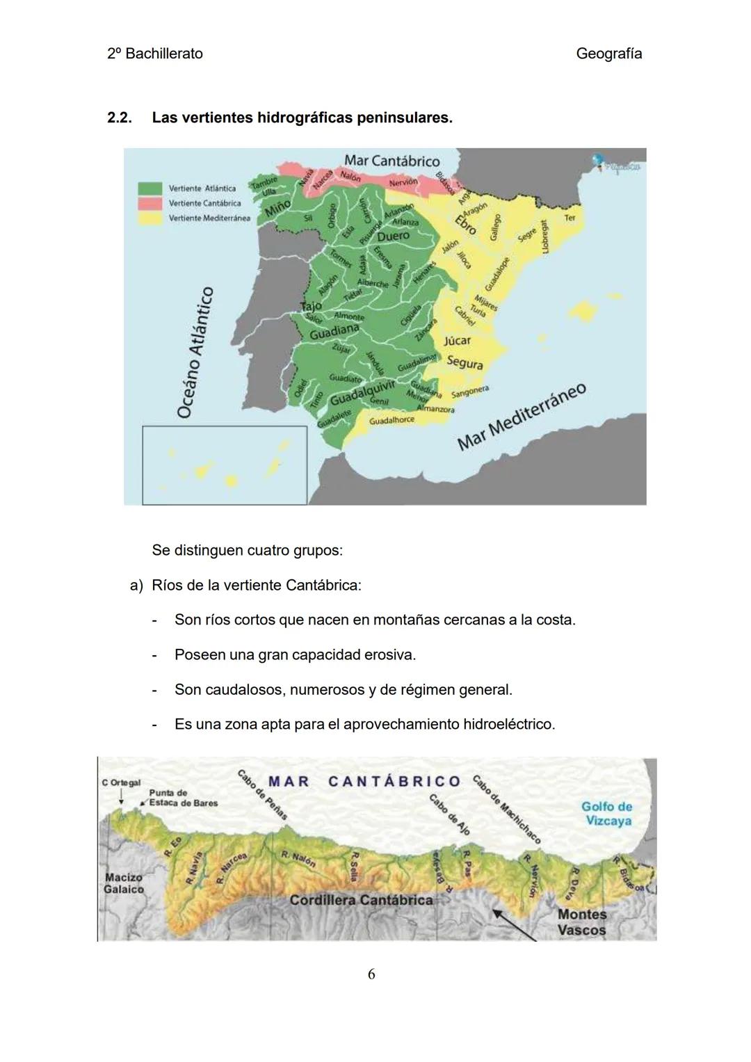 2º Bachillerato
Geografía
# UNIDAD DE PROGRAMACIÓN 3. LA DIVERSIDAD
HIDROGRÁFICA Y VEGETAL.
Con esta unidad de programación vamos a trabaj