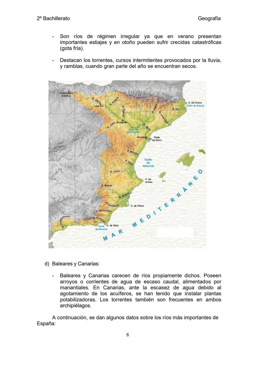 2º Bachillerato
Geografía
# UNIDAD DE PROGRAMACIÓN 3. LA DIVERSIDAD
HIDROGRÁFICA Y VEGETAL.
Con esta unidad de programación vamos a trabaj