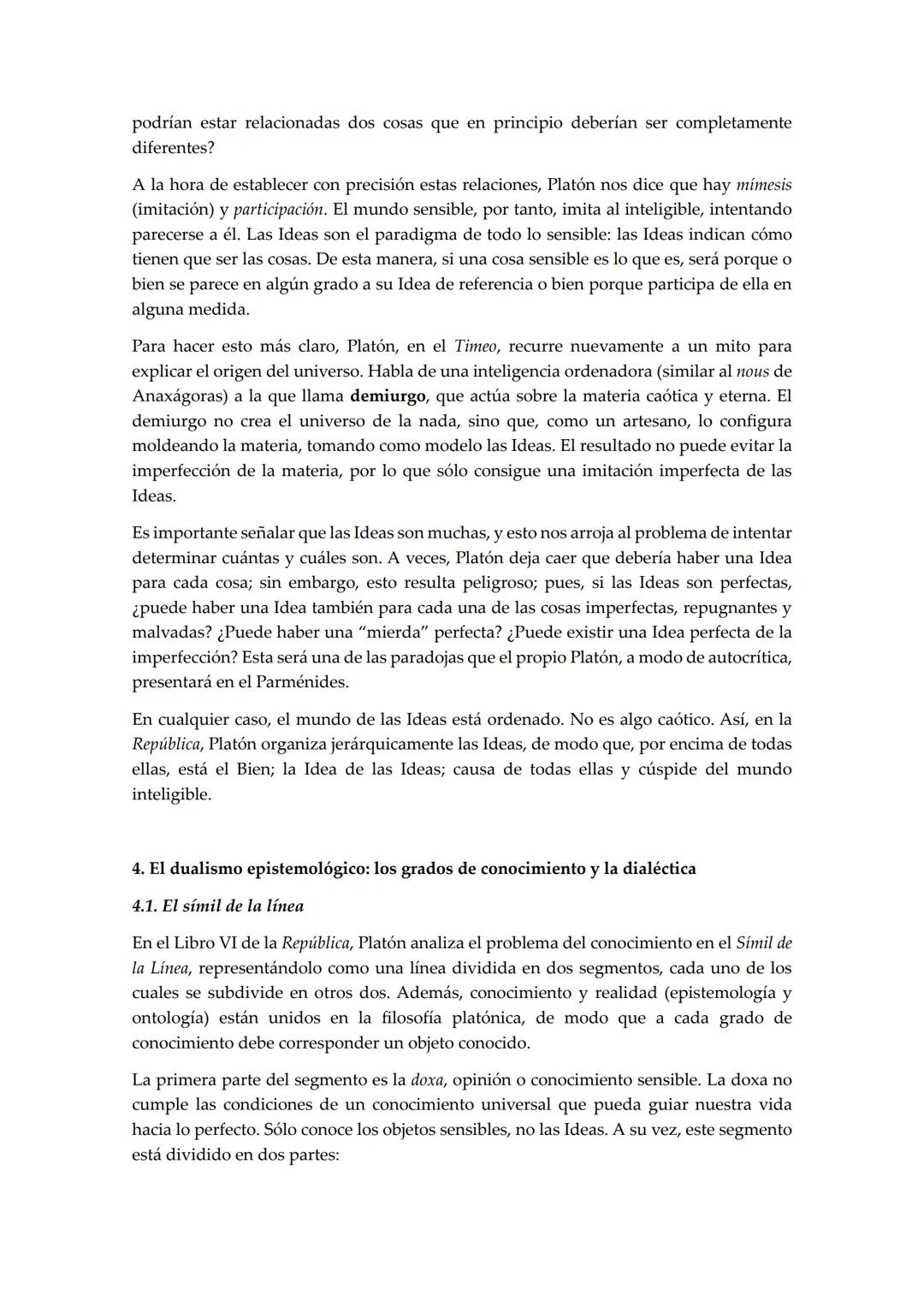 # TEMA 3. PLATÓN
Para entender la filosofía de Platón (que en realidad se llamaba Aristocles) es necesario
conocer algo de su biografía y d