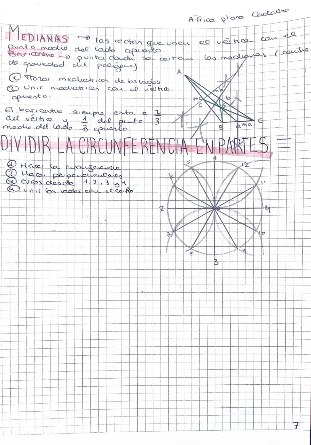 África Plaza Cadalso
DIVIDIR UNA CIRCUNFERENCIA E INSCRIBIR
FIGURAS GEOMÉTRICAS
1 Hacer una circunferencia
2 Hacer 2 perpendiculares
3