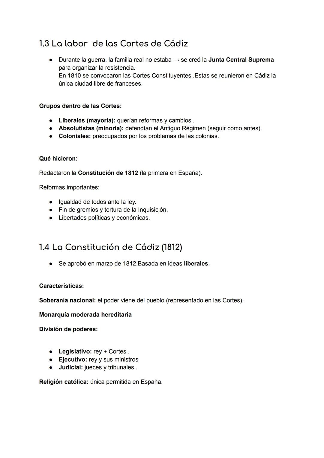 # La transformación de España en el siglo XIX
## La Guerra de la Independencia y las Cortes de Cádiz
- En el siglo XIX España cambió: dejó
