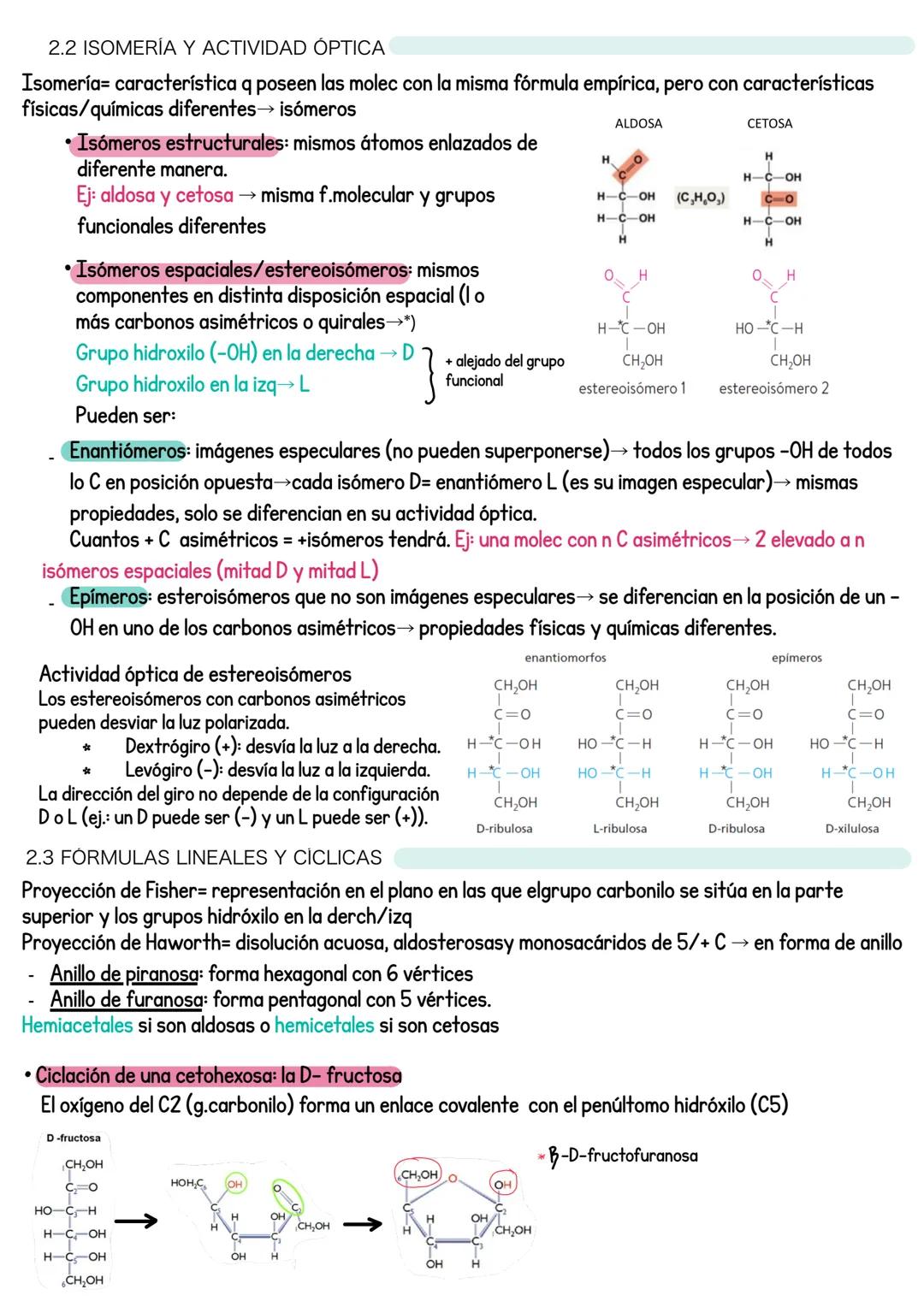 # Tema 2: LOS GIÚCidos
1. LOS GLÚCIDOS
Glúcidos= biomoléculas orgánicas compuestas de carbono, hidrógeno y oxígeno
$C_xH_yO_z \rightarrow