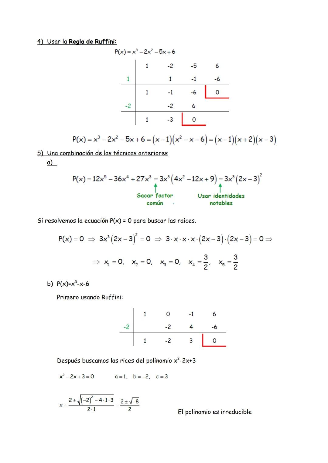 # UD 02 POLINOMIOS Y FRACCIONES ALGEBRAICAS
DIVISIÓN DE POLINOMIOS
División de monomios
$\frac{15x^5}{-5x^3} = -3x^2$
$\frac{6x^3}{5x^3}