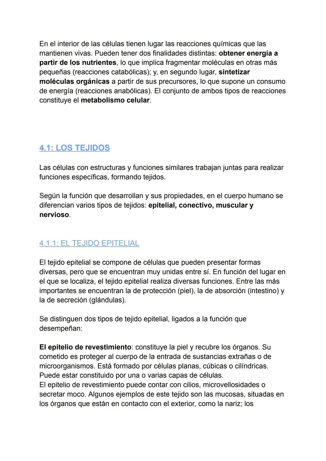 # T.1: LA ORGANIZACIÓN
DEL CUERPO HUMANO
## 2.1: LOS NIVELES DE ORGANIZACIÓN DEL CUERPO HUMANO
El cuerpo humano está compuesto por diverso