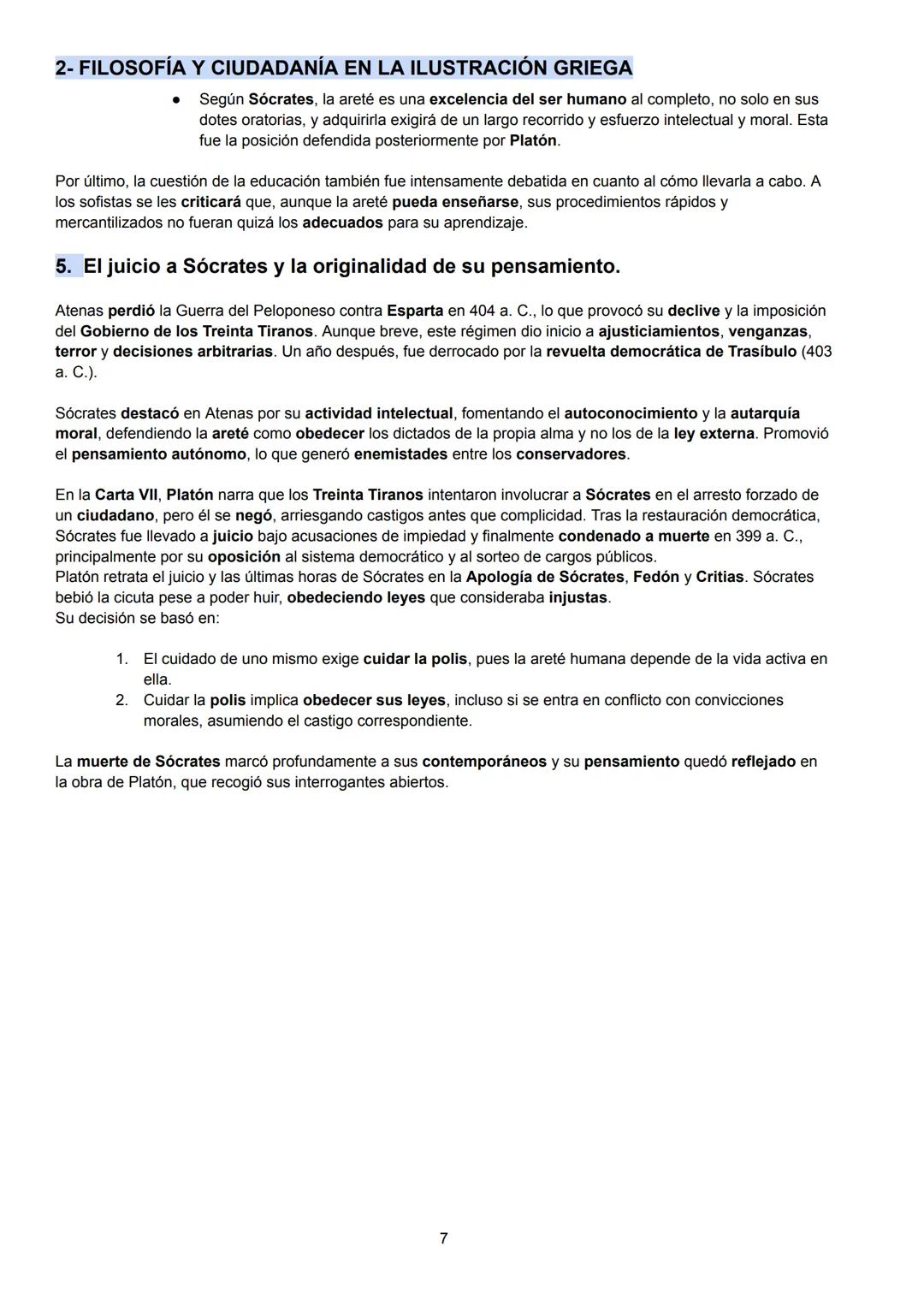 2- FILOSOFÍA Y CIUDADANÍA EN LA ILUSTRACIÓN GRIEGA
1. La ciudad de Atenas y la ilustración Griega
Las polis eran comunidades de griegos in