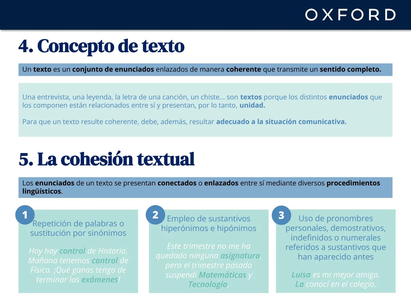 OXFORD
# UNIDAD 1. La comunicación. El texto
1 Componentes del hecho comunicativo
2 La comunicación verbal
3 Las funciones del lenguaje