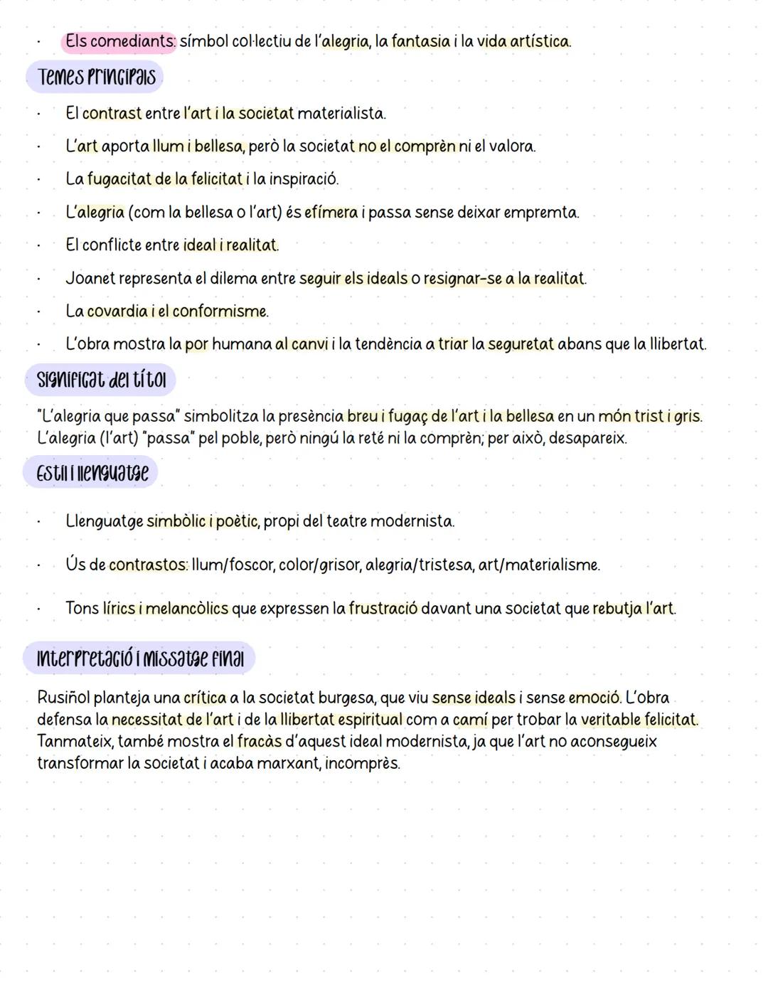 # L'alegria que passa
Fitxa tècnica
* Títol: L'alegria que passa
* Autor: Santiago Rusiñol
* Any de publicació: 1898
* Gènere: tea