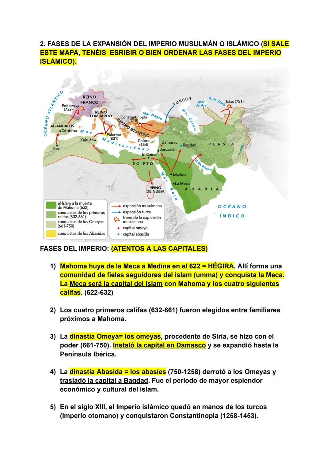 REPASO ISLAM Y AL-ANDALUS
1 ¿DÓNDE Y CÓMO ERA EL LUGAR DONDE SURGIÓ EL ISLAM ANTES DE
MAHOMA? PUEDO PREGUNTARLO COMO PREGUNTA CORTAS CORTAS