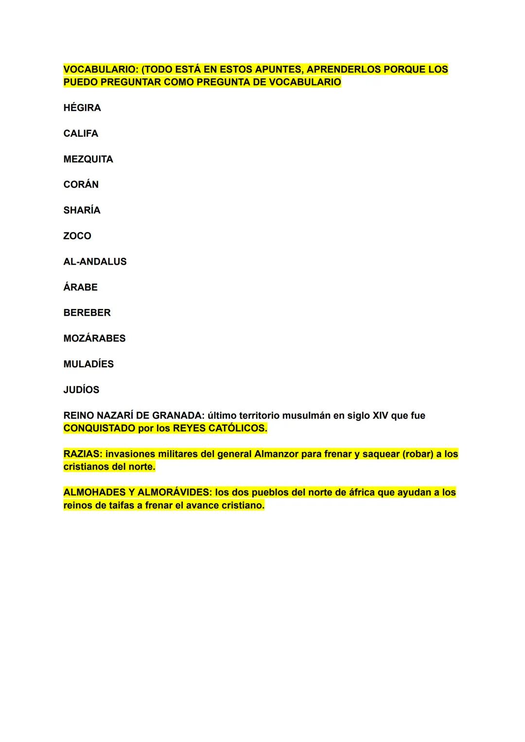 REPASO ISLAM Y AL-ANDALUS
1 ¿DÓNDE Y CÓMO ERA EL LUGAR DONDE SURGIÓ EL ISLAM ANTES DE
MAHOMA? PUEDO PREGUNTARLO COMO PREGUNTA CORTAS CORTAS
