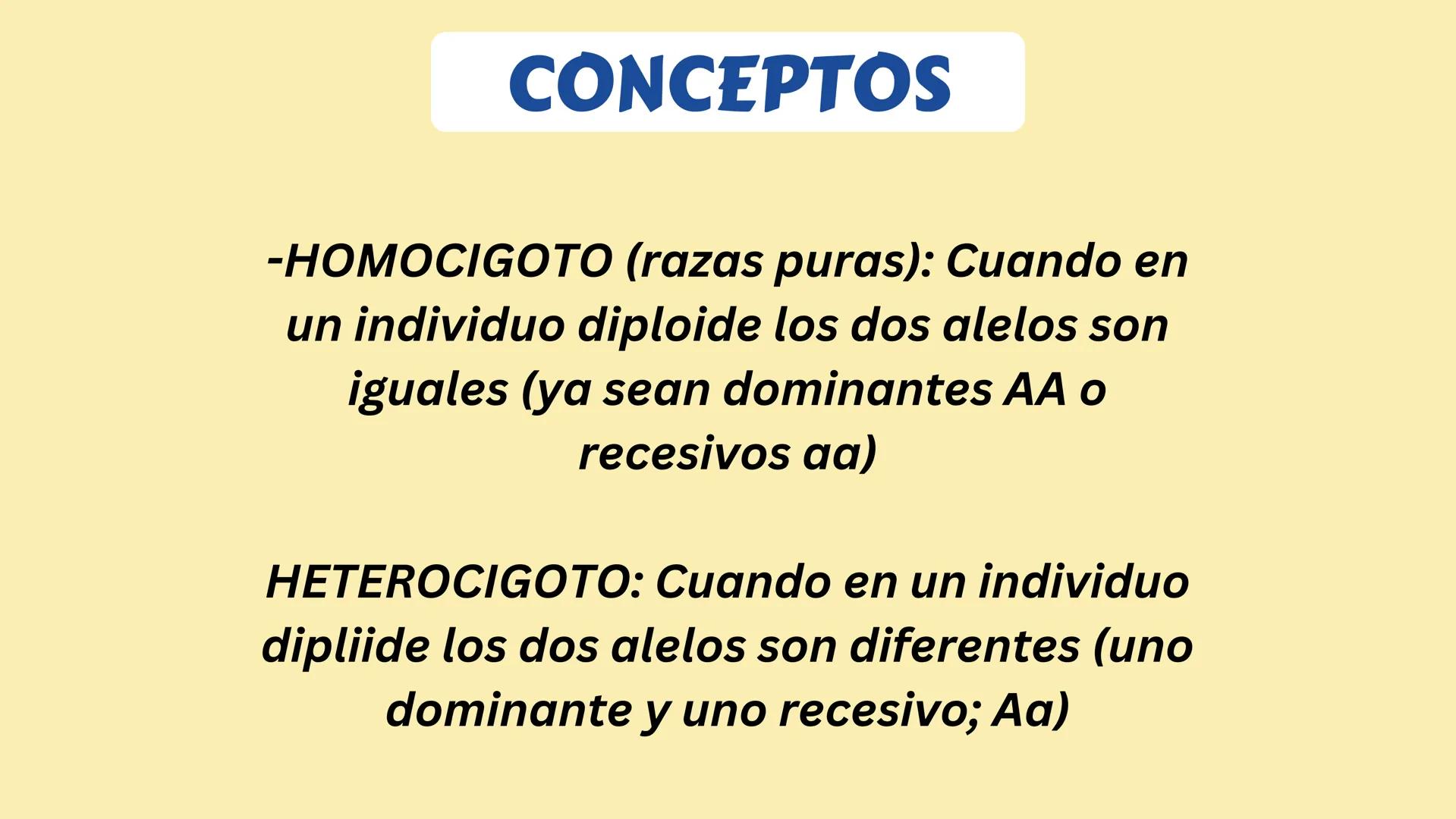 # GENÉTICA
MENDELIANA Y HUMANA # CONCEPTOS
-GEN: Porción de ADN que codifica una
proteína que va a expresar un caracter.
-ALELO: Variante