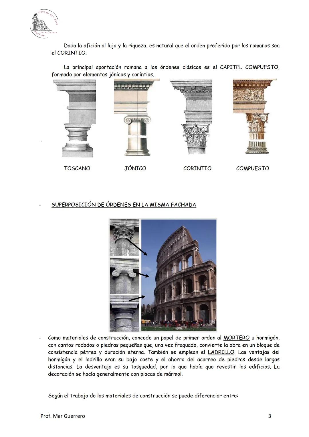 BLOQUE 2
TEMA 3: ARTE ROMAΝΟ
1. Urbanismo romano y tipologías arquitectónicas.
2. La escultura romana El retrato y el relieve histórico.
3