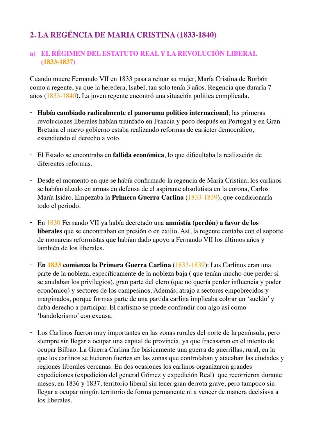 # TEMA 3: LA CONSTRUCCIÓN DE UN ESTADO
LIBERAL. ISABEL II (1833-1868).
REGENCIA
REGENCIA
M. CRISTINA ESPARTERO
MINORIA D'EDAT D'ISABEL
183