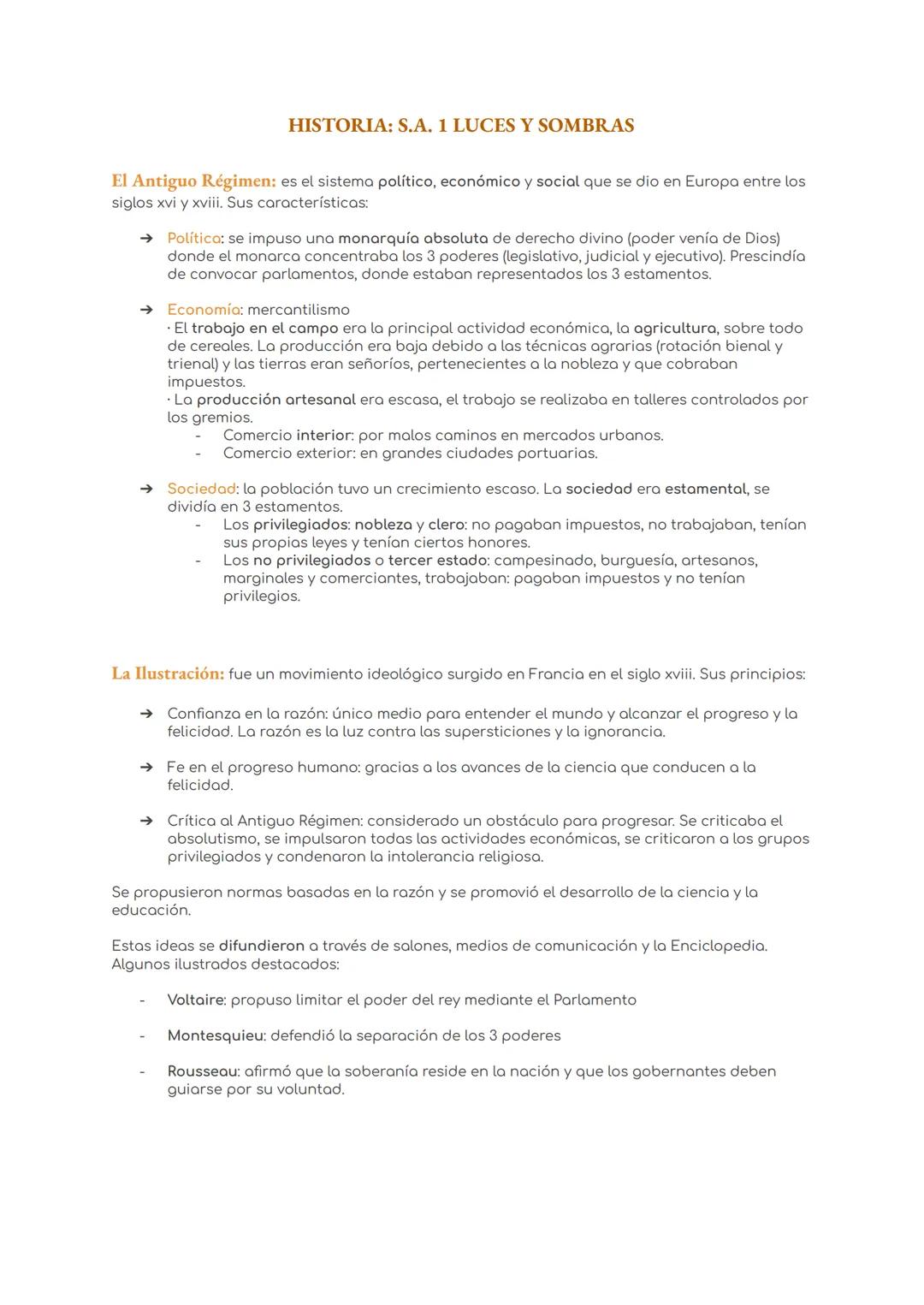 tema 1 y 2 de historia, antiguo régimen, ilustración,revoluciones y restauración