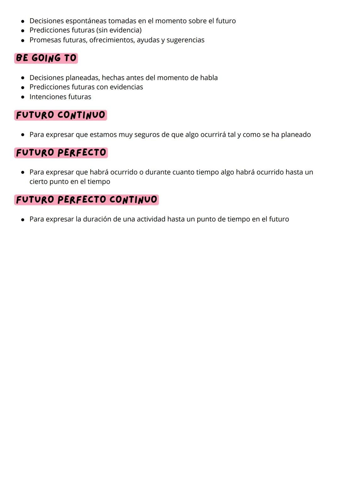 # Tiempos verbales
Grammar
| | Present | Past | Future |
| :------------ | :