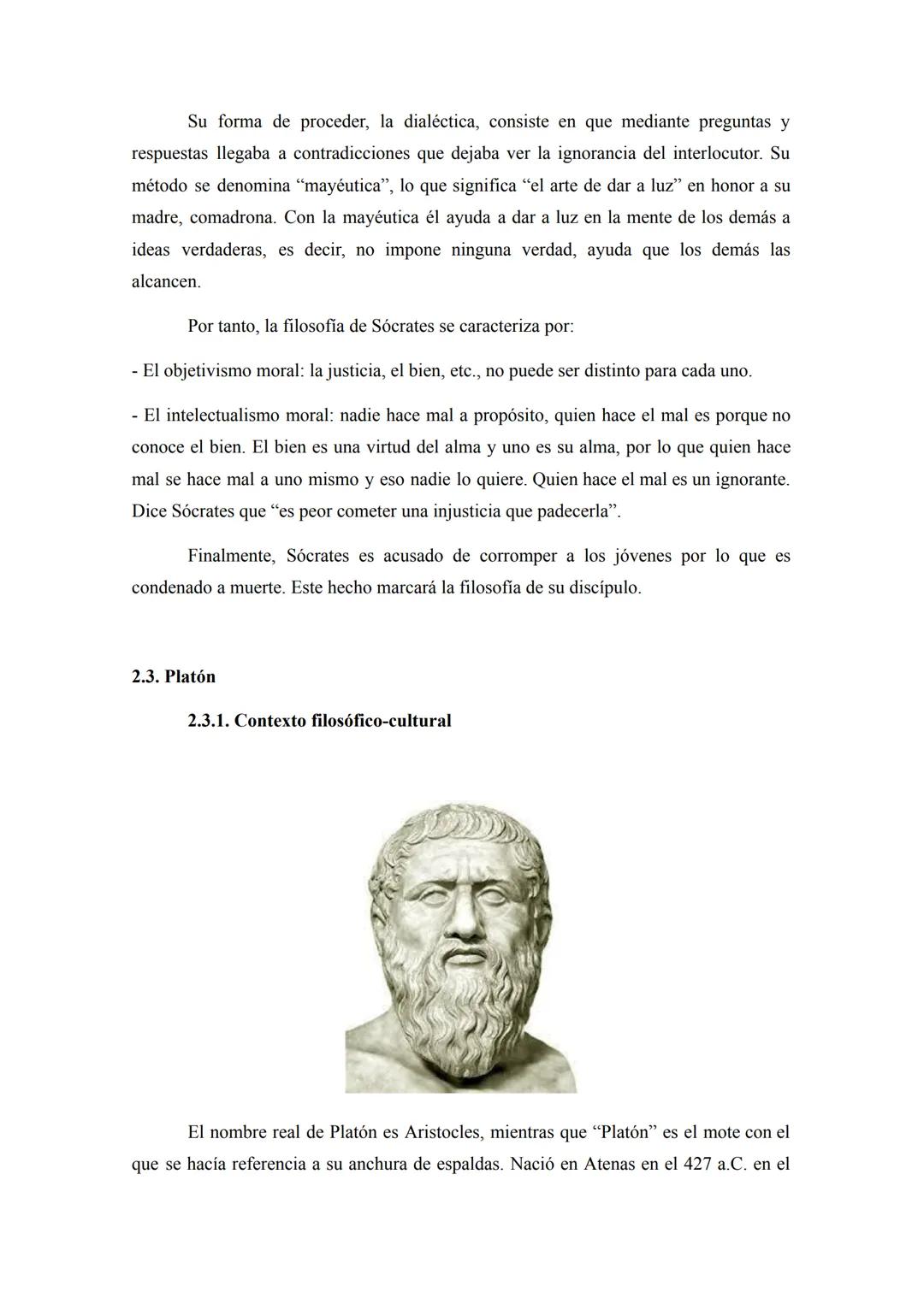 # PLATÓN
Para entender la filosofia de Platón, es necesario conocer la figura de Sócrates (maestro
de Platón) y los sofistas.
2.1. Los sof