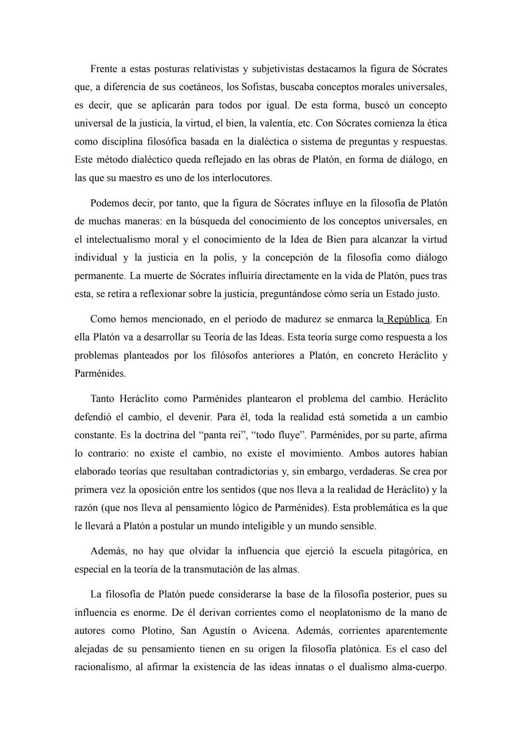 # PLATÓN
Para entender la filosofia de Platón, es necesario conocer la figura de Sócrates (maestro
de Platón) y los sofistas.
2.1. Los sof