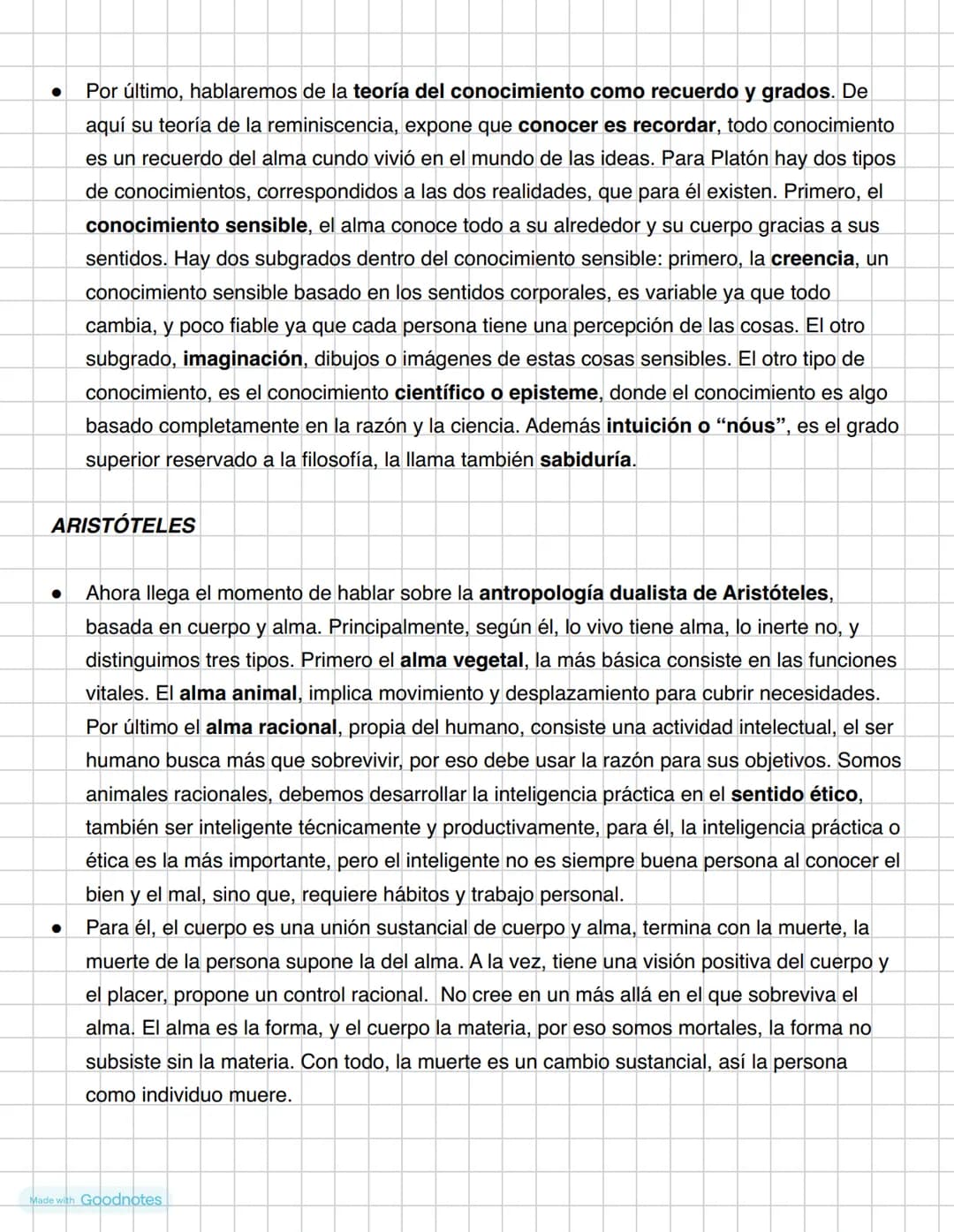 Made with Goodnotes - En esta redacción vamos a hablar de la antropología, principalmente de Platón, y por
otra parte de Aristóteles. Primer